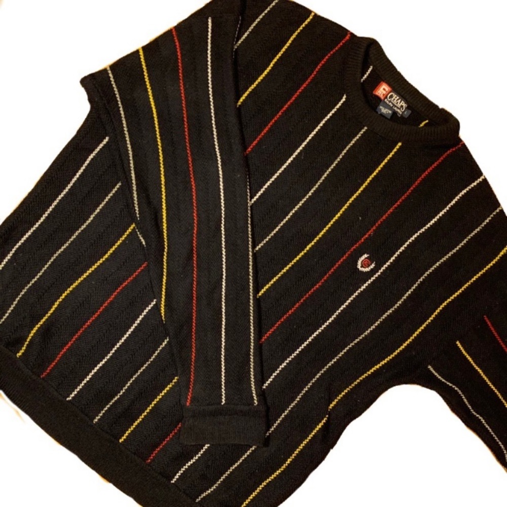 Vintage Chaps x Ralph Lauren Men’s Striped Sweater